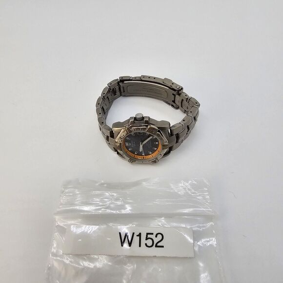 VTG Pulsar Watch Women 32MM Black Dial Date Titanium Bracelet Band 5.5\